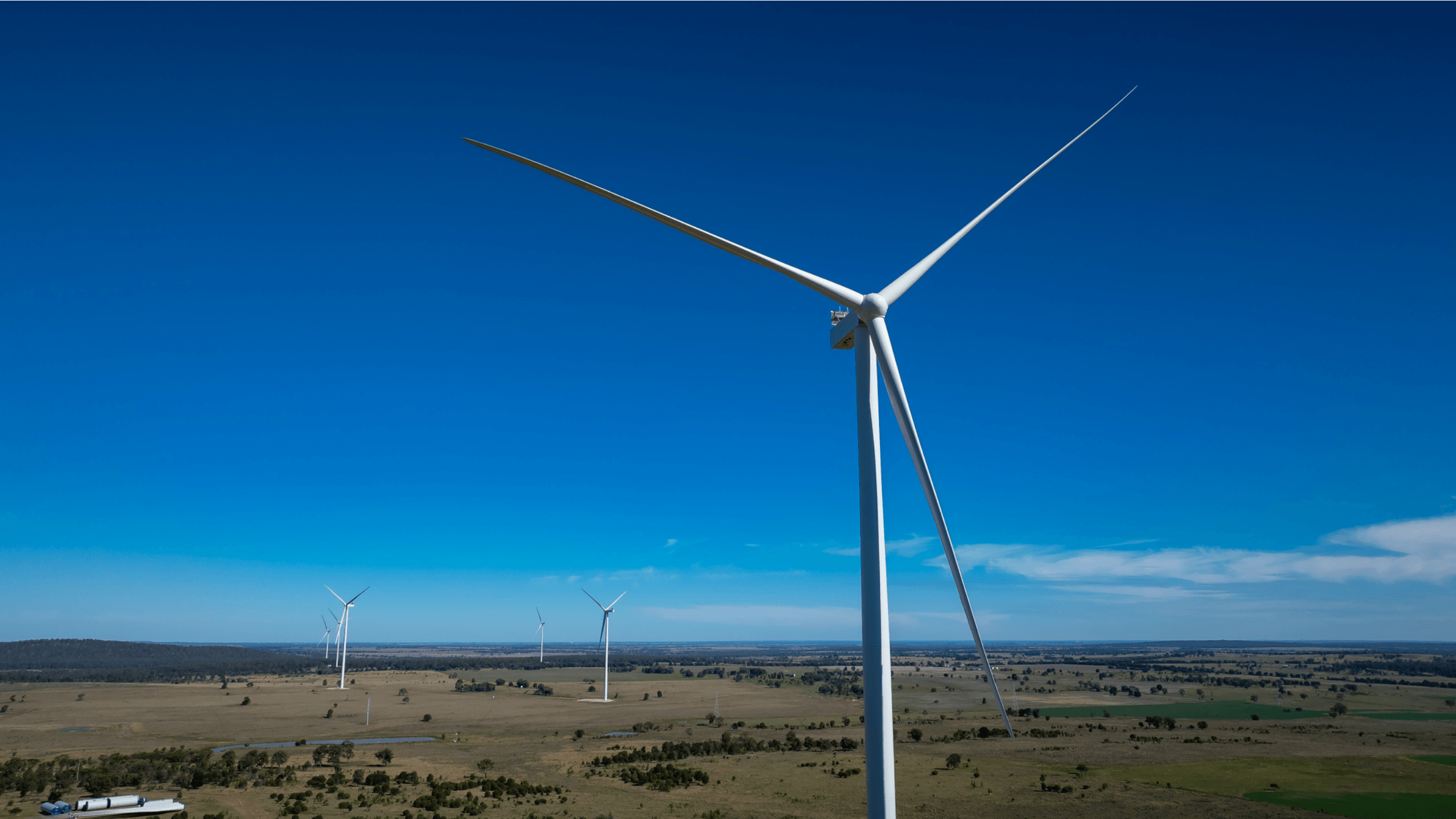 Wambo Wind Farm drone May 25